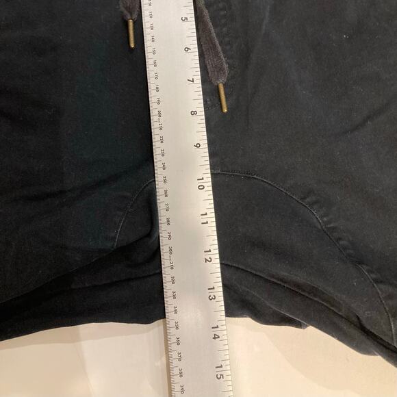 NWOT ZANEROBE Pants 30”Sureshot”Jogger Drop-Crotch-Panel Logo Black StrtchCotton - Picture 11 of 12